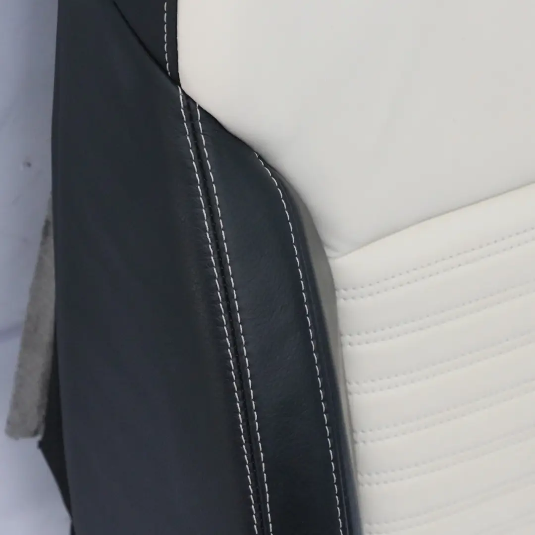 Mercedes GLE C292 Front Seat Backrest Cover Left N/S Leather Designo Porcelain - SKU A2929107702 - Part number A2929107702