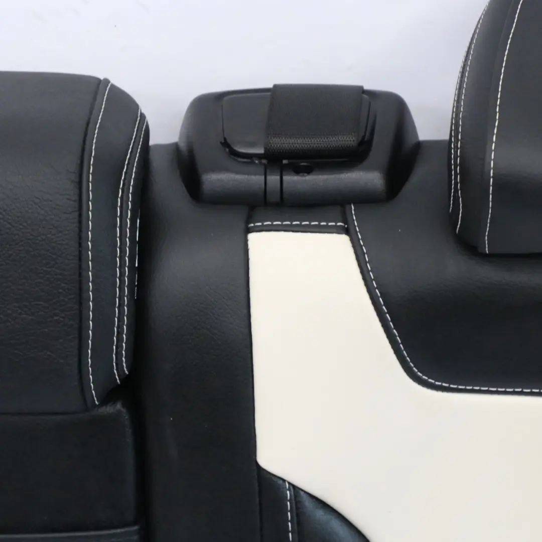 Backrest Left N/S Leather Nappa Black / Porcelain to Mercedes GLA C292 Rear Seat with Part number A2929206502 Mercedes GLA C292 Rear Seat Backrest Left N/S Leather Nappa Black / Porcelain - SKU A2929206502 - Part number A2929206502