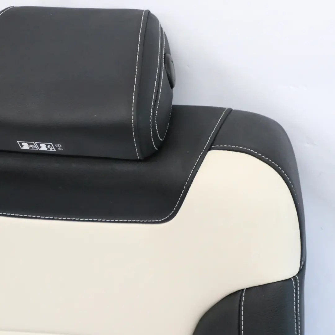 Mercedes GLA C292 Dossier de siège arrière gauche Cuir Nappa Noir / Porcelain - SKU A2929206502 - Numéro de pièce A2929206502