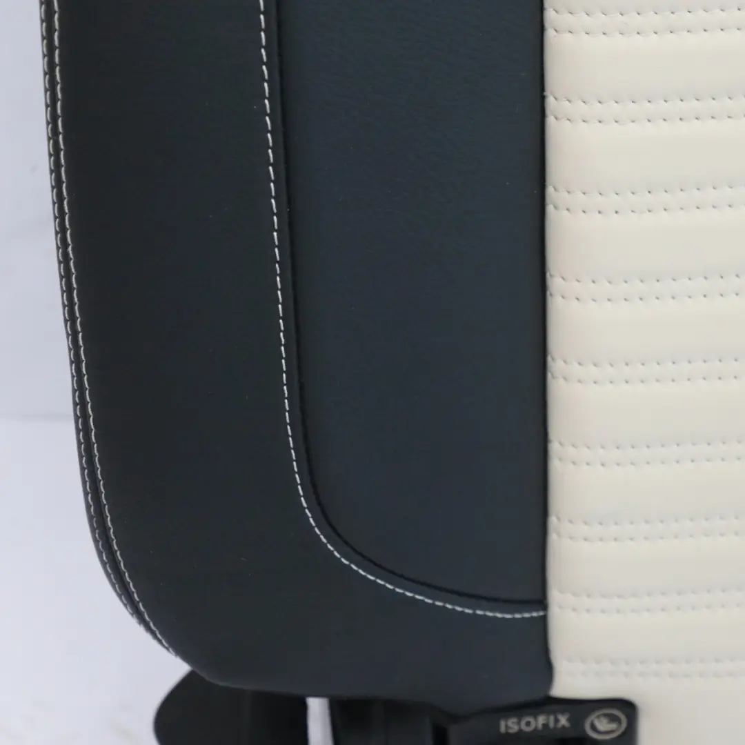 Mercedes GLA C292 Rear Seat Backrest Right O/S Leather Nappa Black / Porcelain - SKU A2929206602 - Part number A2929206602