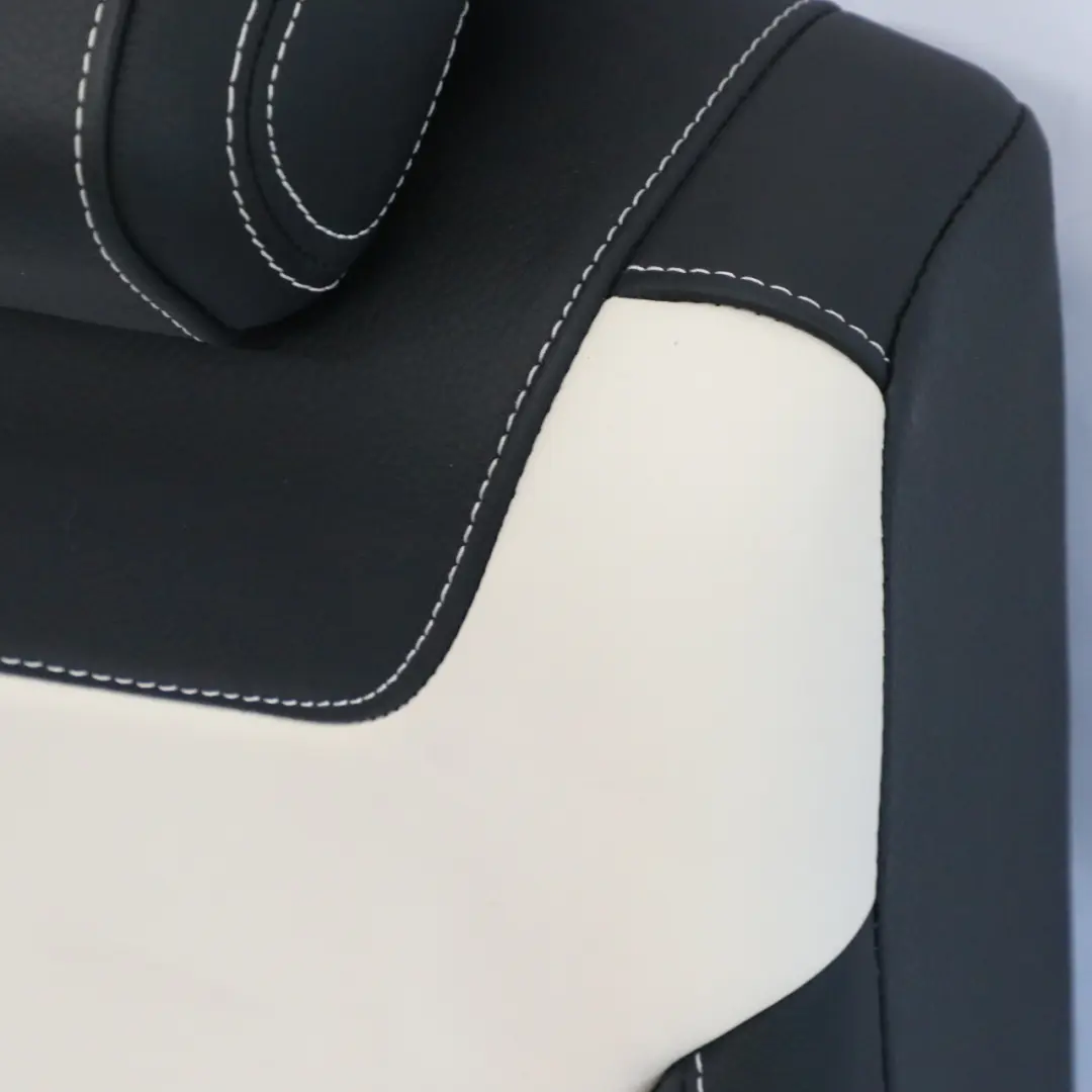 Backrest Right O/S Leather Nappa Black / Porcelain to Mercedes GLA C292 Rear Seat with Part number A2929206602 Mercedes GLA C292 Rear Seat Backrest Right O/S Leather Nappa Black / Porcelain - SKU A2929206602 - Part number A2929206602