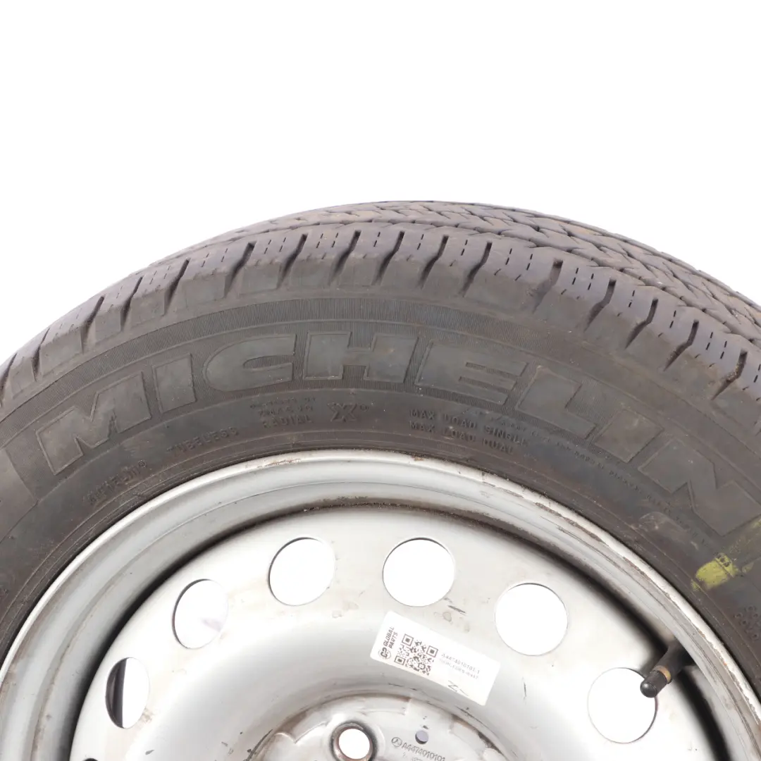 Rim Steel With Tyre Michelin 16" 6.5J 195/65 to Mercedes W447 Wheel with Part number A4474010101 Mercedes W447 Wheel Rim Steel With Tyre Michelin 16" 6.5J 195/65 - SKU A4474010101-1 - Part number A4474010101