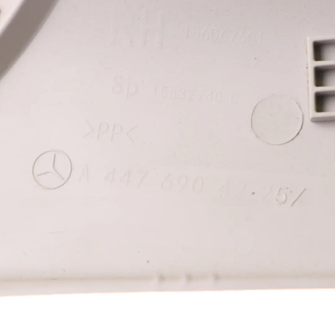 Pillar A Cover Interior Right O/S Trim Grey to Mercedes Vito W447 with Part number A4476904225 Mercedes Vito W447 Pillar A Cover Interior Right O/S Trim Grey - SKU A4476904225 - Part number A4476904225