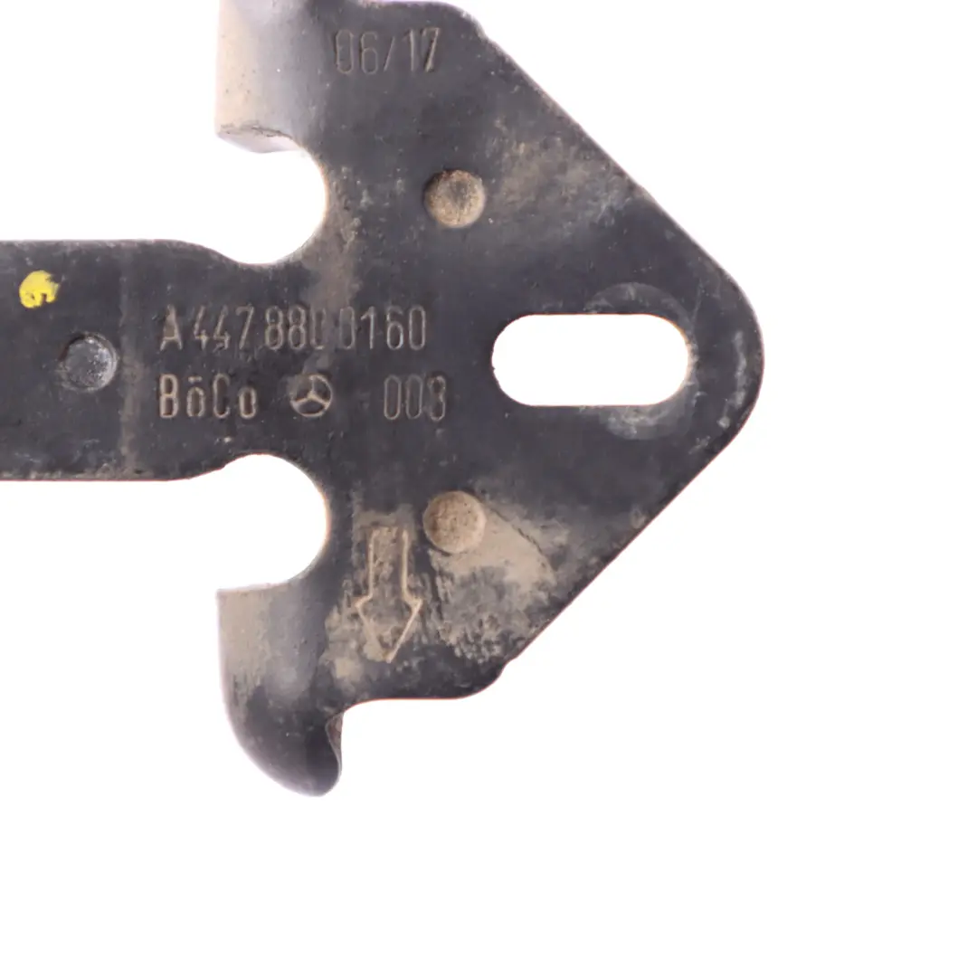 Hood Catch Mercedes W447 Engine Bonnet Release Lock Upper Hook to with Part number A4478800160 Hood Catch Mercedes W447 Engine Bonnet Release Lock Upper Hook - SKU A4478800160 - Part number A4478800160