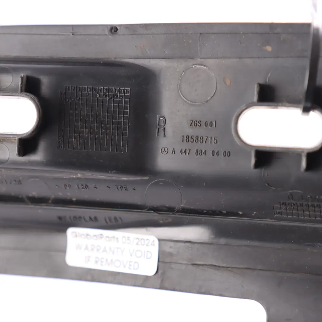 Mercedes Vito W447 Coperchio Motore Pannello Modanatura Destra - SKU A4478840400 - Numero di parte A4478840400