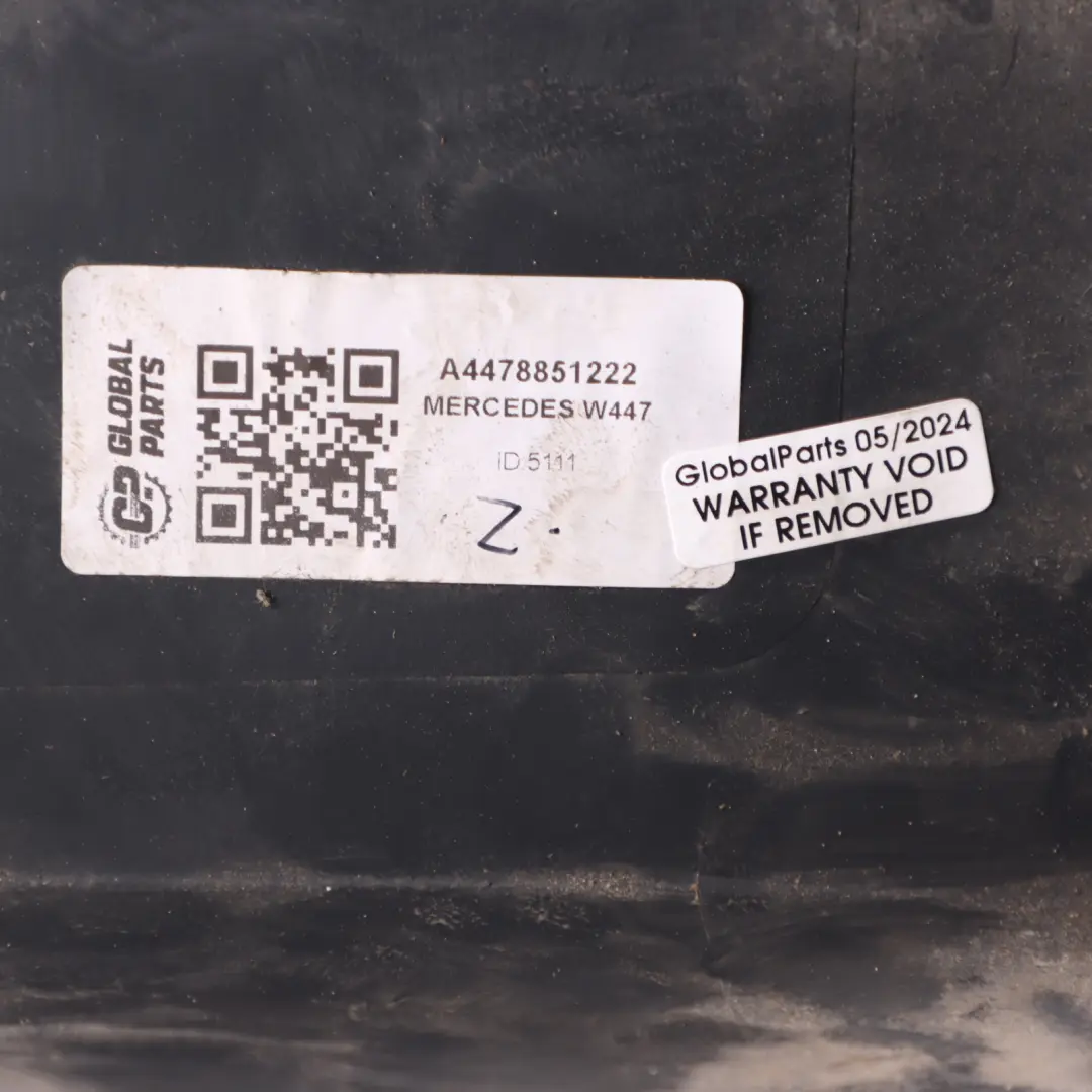 Bumper Cover Mercedes Vito W447 Rear Bumper Left N/S Cover Black to with Part number A4478851222 Bumper Cover Mercedes Vito W447 Rear Bumper Left N/S Cover Black - SKU A4478851222 - Part number A4478851222