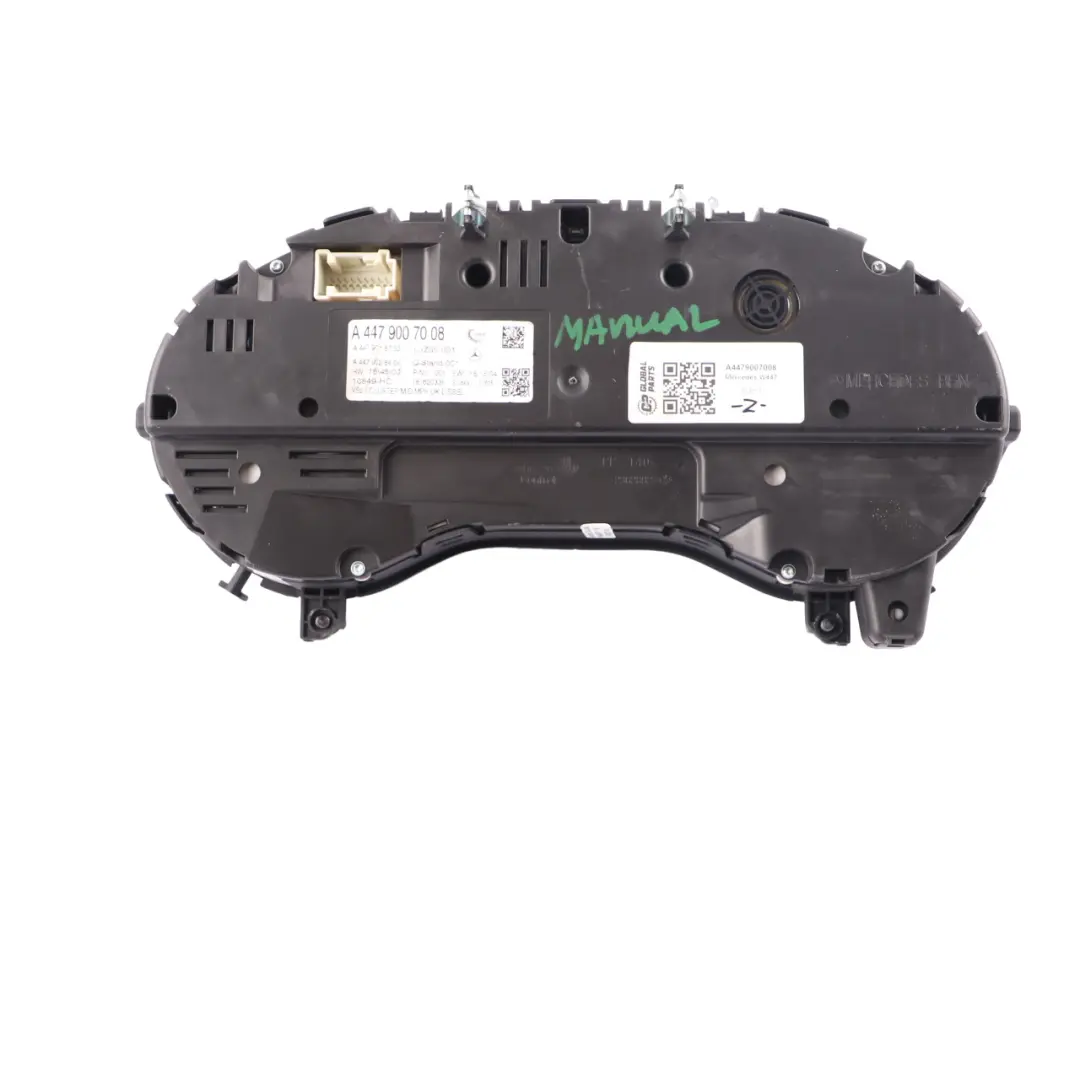 Instrument Cluster Speedo Meter Clocks Manual to Mercedes W447 Diesel with Part number A4479007008 Mercedes W447 Diesel Instrument Cluster Speedo Meter Clocks Manual - SKU rhd-A4479007008 - Part number A4479007008