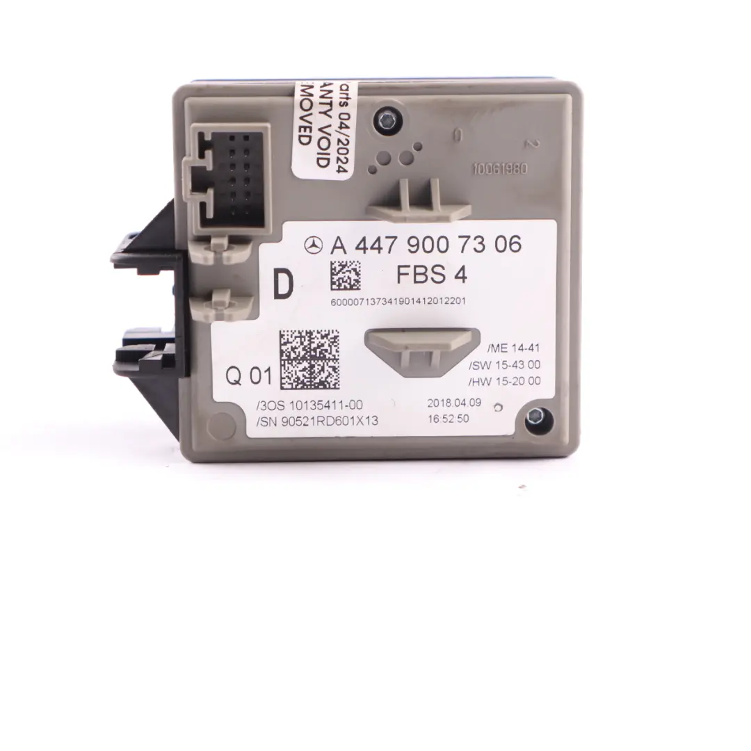 Steering Column Ignition Lock Starter Key Switch to Mercedes W447 with Part number A4479007306 Mercedes W447 Steering Column Ignition Lock Starter Key Switch - SKU A4479007306-1 - Part number A4479007306