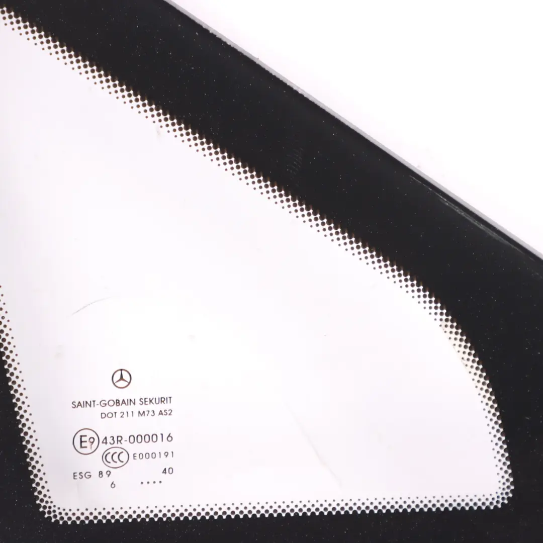 Side Window Mercedes Vito W639 Front Right O/S Fixed Triangle Glass AS2 to with Part number A6396736805 Side Window Mercedes Vito W639 Front Right O/S Fixed Triangle Glass AS2 - SKU A6396736805-1 - Part number A6396736805