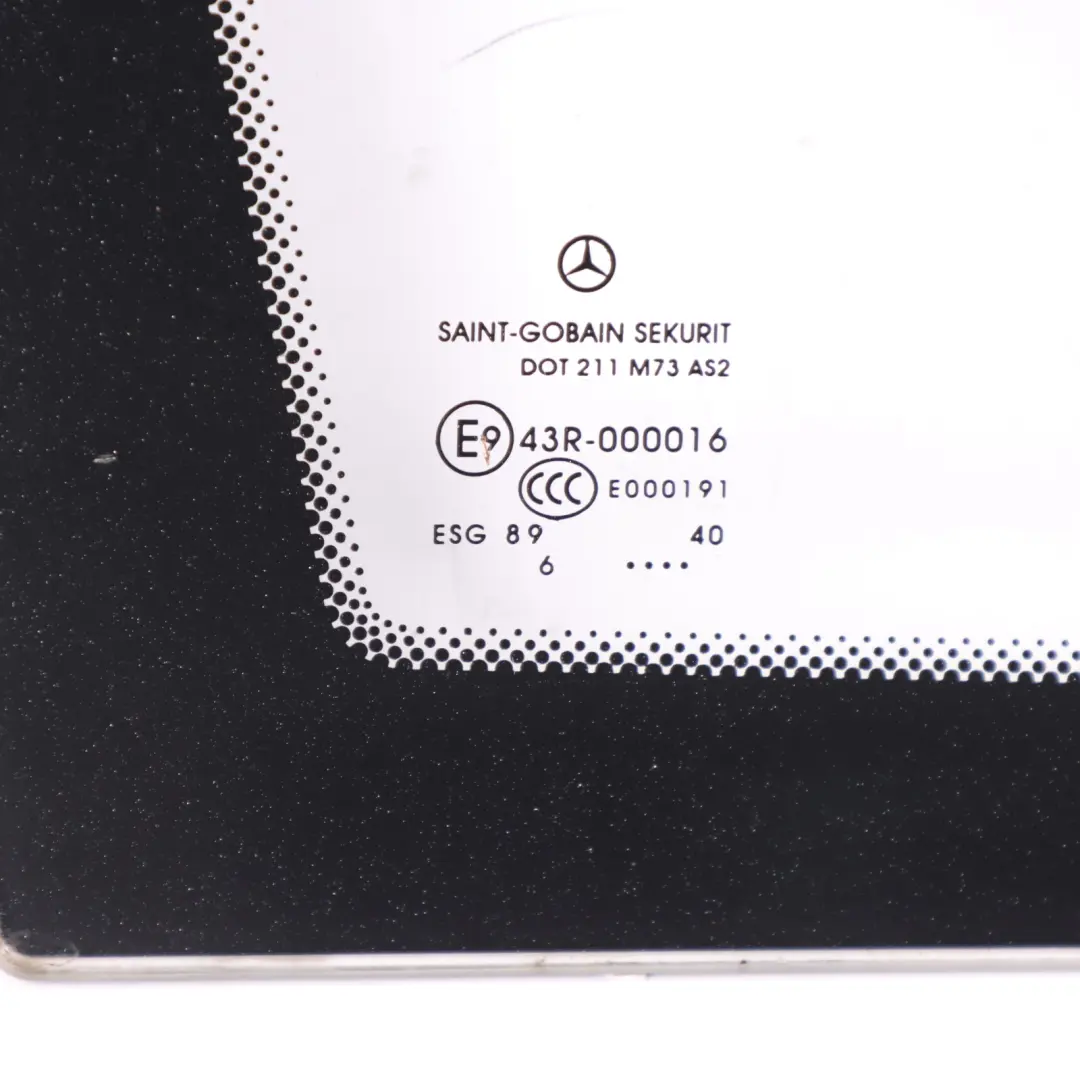 Side Window Mercedes Vito W639 Front Right O/S Fixed Triangle Glass AS2 to with Part number A6396736805 Side Window Mercedes Vito W639 Front Right O/S Fixed Triangle Glass AS2 - SKU A6396736805-1 - Part number A6396736805