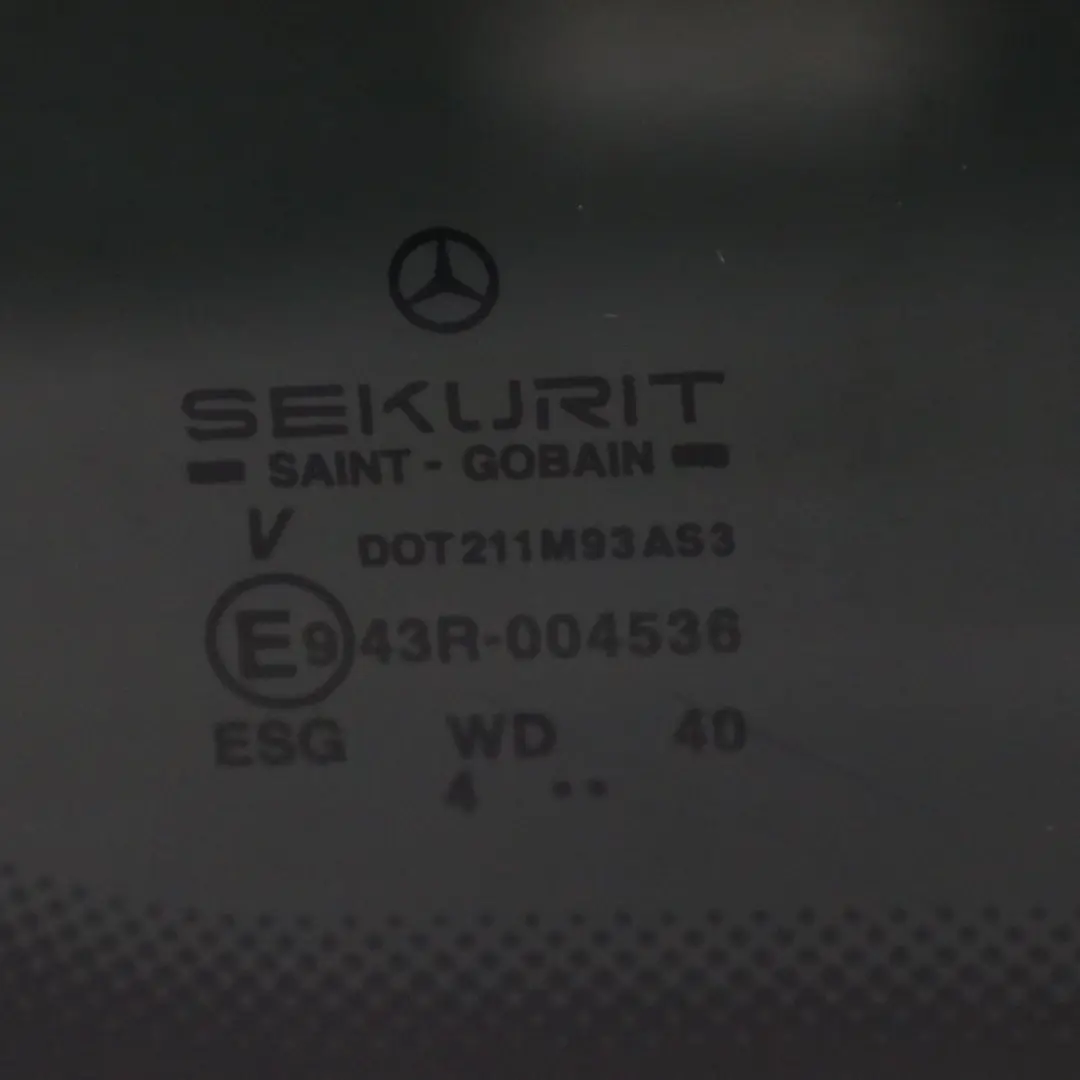 Mercedes Vito Viano W639 Puerta Corredera Trasera Derecha Cristal AS3 - SKU A6397351109 - Número de pieza A6397350909