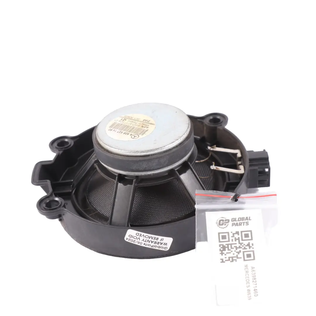 Altavoz de Puerta Delantero Izquierdo Derecho para Mercedes Vito W639 con número de pieza A6398271460 Mercedes Vito W639 Altavoz de Puerta Delantero Izquierdo Derecho - SKU A6398271460 - Número de pieza A6398271460