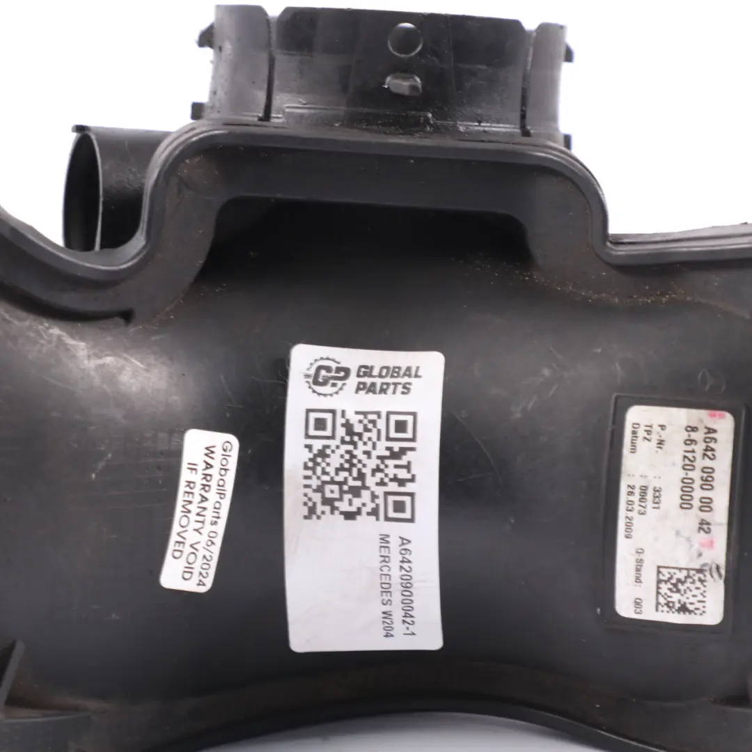 Manifold Mercedes W204 W212 OM642 Air Duct Flow Mass Meter to Turbo with Part number A6420900042 Turbo Manifold Mercedes W204 W212 OM642 Air Duct Flow Mass Meter - SKU A6420900042-1 - Part number A6420900042