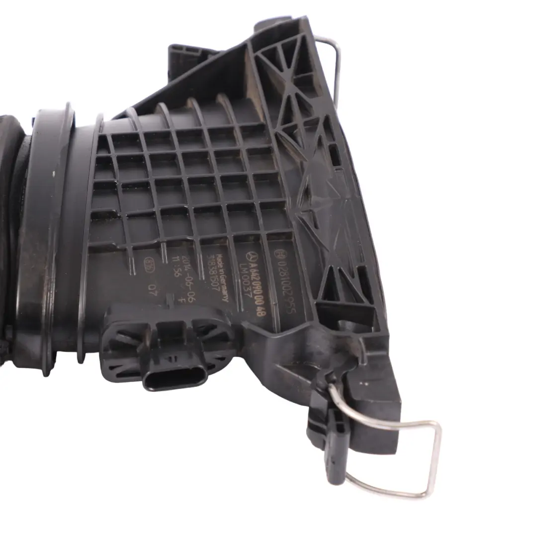 OM642 Przepływomierz Powietrza do Mercedes X164 W212 W221 o numerze A6420901742 Mercedes X164 W212 W221 OM642 Przepływomierz Powietrza - SKU A6420901742 - Numer Części A6420901742