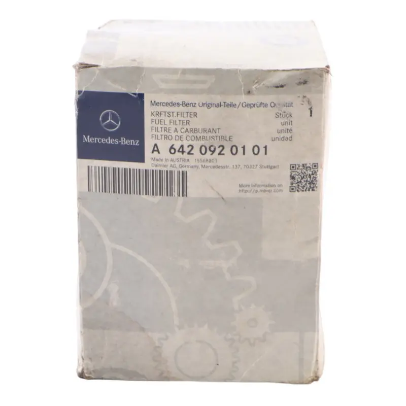 Fuel Filter OEM Mercedes Sprinter W906 Diesel Engine OM642 OM646 - SKU A6420920701 - Part number A6420920701