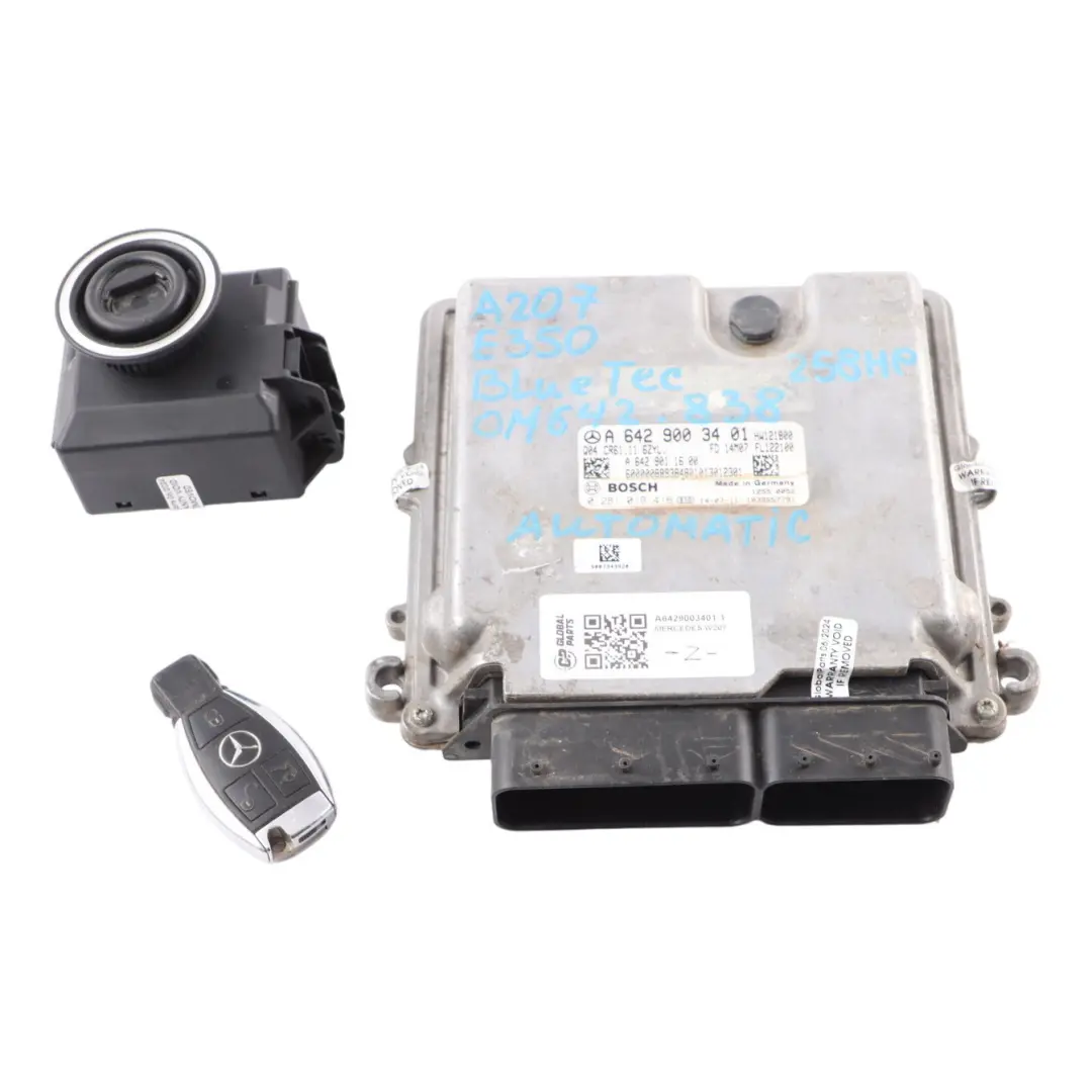 W207 A207 E350 BlueTec OM642.838 Engine ECU KIT Key Lock to Mercedes with Part number A6429003401 Mercedes W207 A207 E350 BlueTec OM642.838 Engine ECU KIT Key Lock - SKU A6429003401-1 - Part number A6429003401