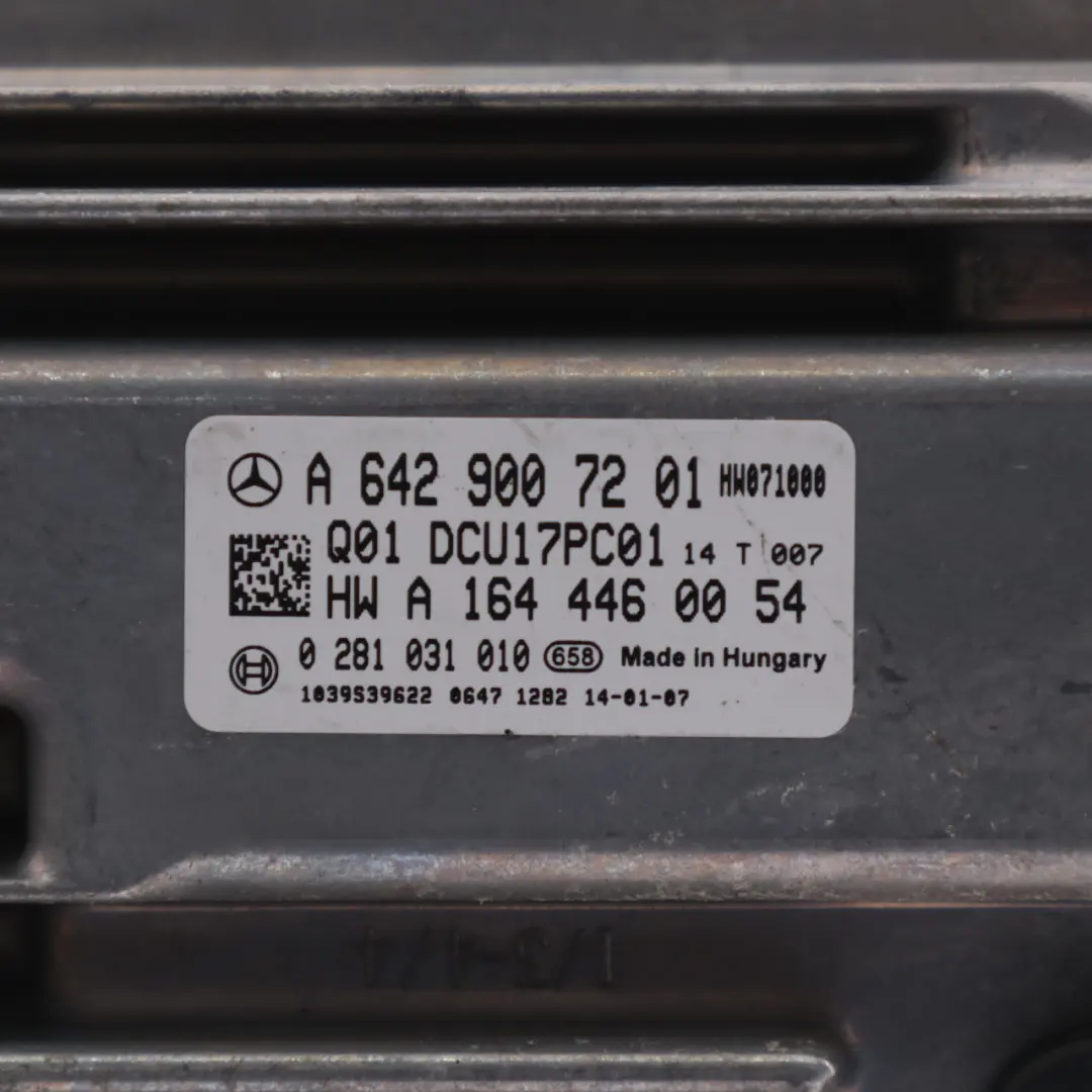  Módulo AdBlue Mercedes W166 Diesel OM642 Unidad de limpieza de gases de escape - SKU A6429007201 - Número de pieza A6429007201