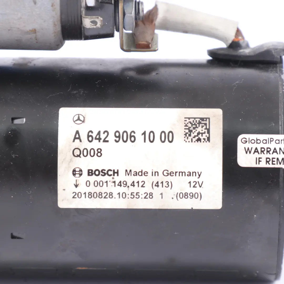 Mercedes W204 W213 ML W166 OM642 Dieselmotor Anlasser Startgerät - SKU A6429061000 - Teilenummer A6429061000
