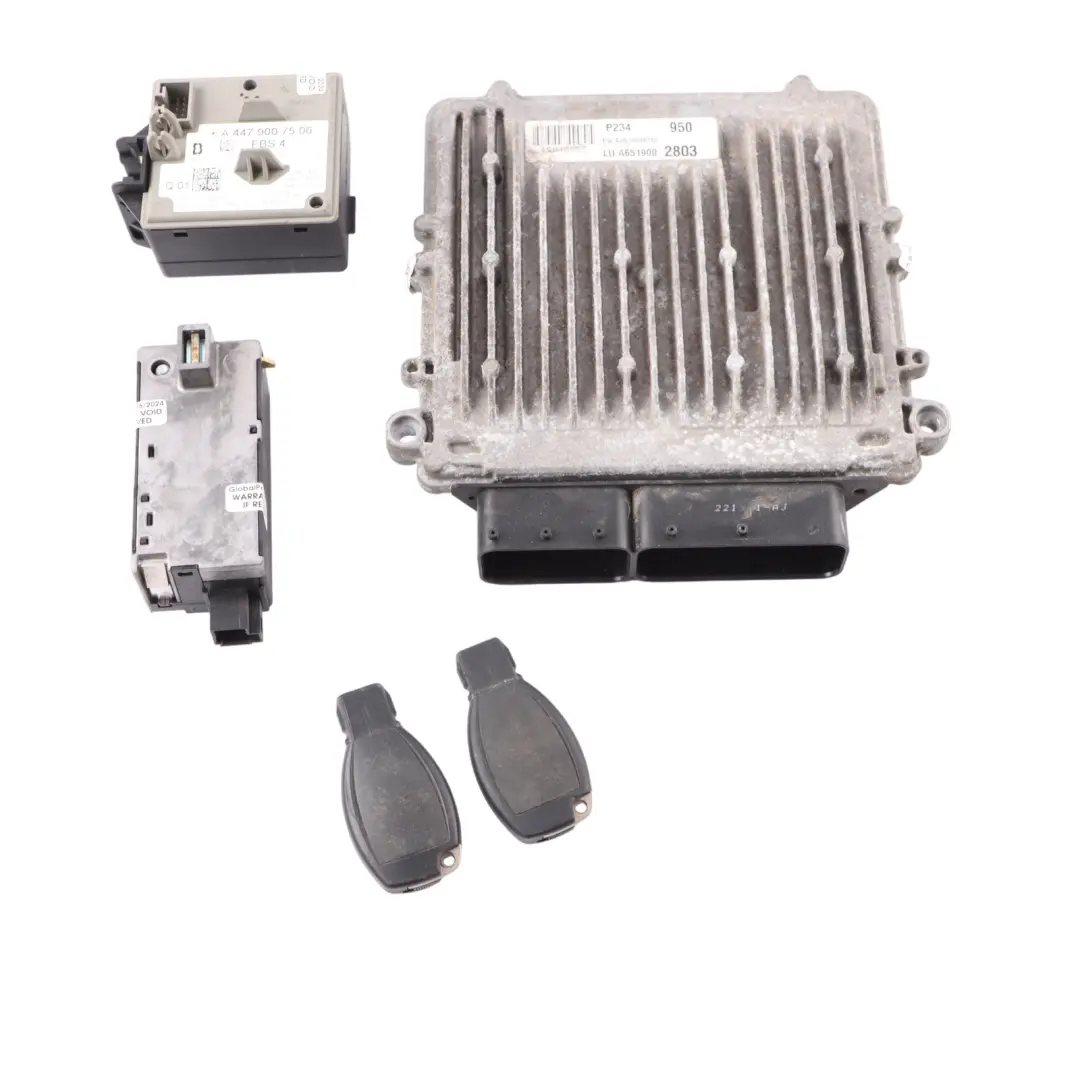 OM651.950 Engine Control Unit ECU Kit Keys to Mercedes W447 114 CDI with Part number A6519002803 Mercedes W447 114 CDI OM651.950 Engine Control Unit ECU Kit Keys - SKU A6519002803-2 - Part number A6519002803