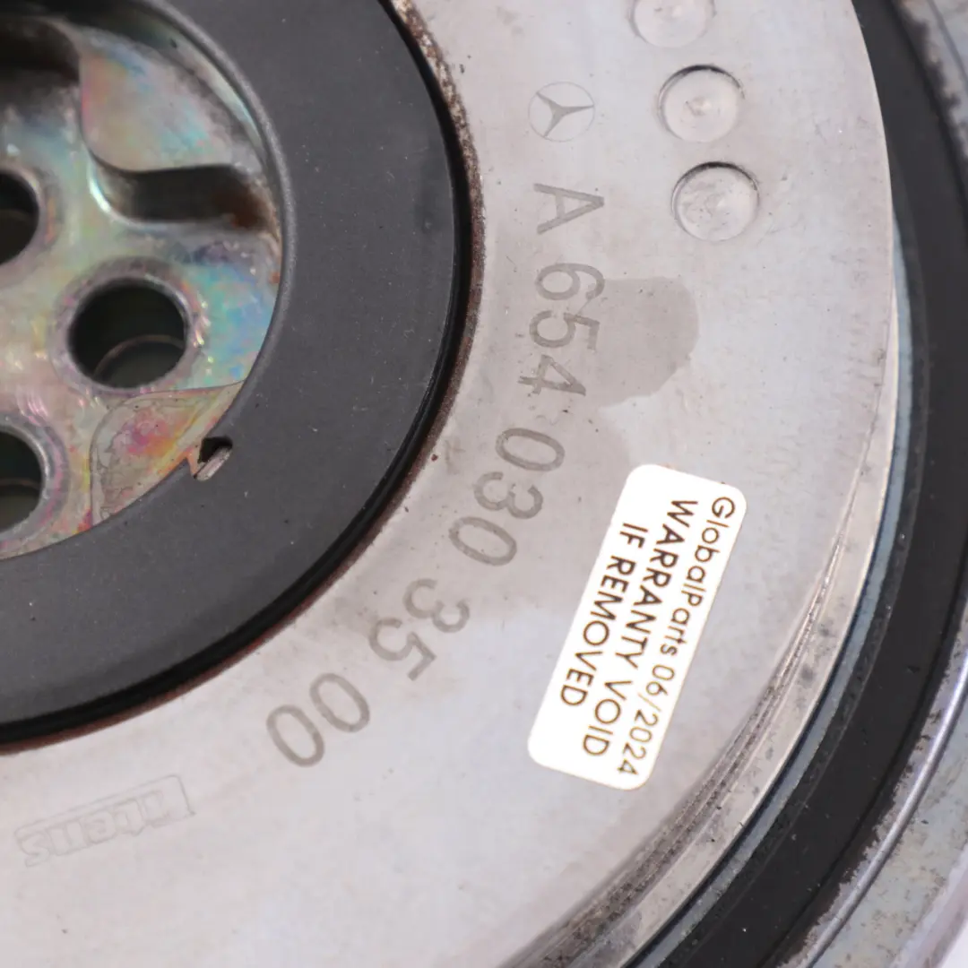 Mercedes W213 amortiguador de vibraciones del motor cigüeñal polea - SKU A6540303500 - Número de pieza A6540303500