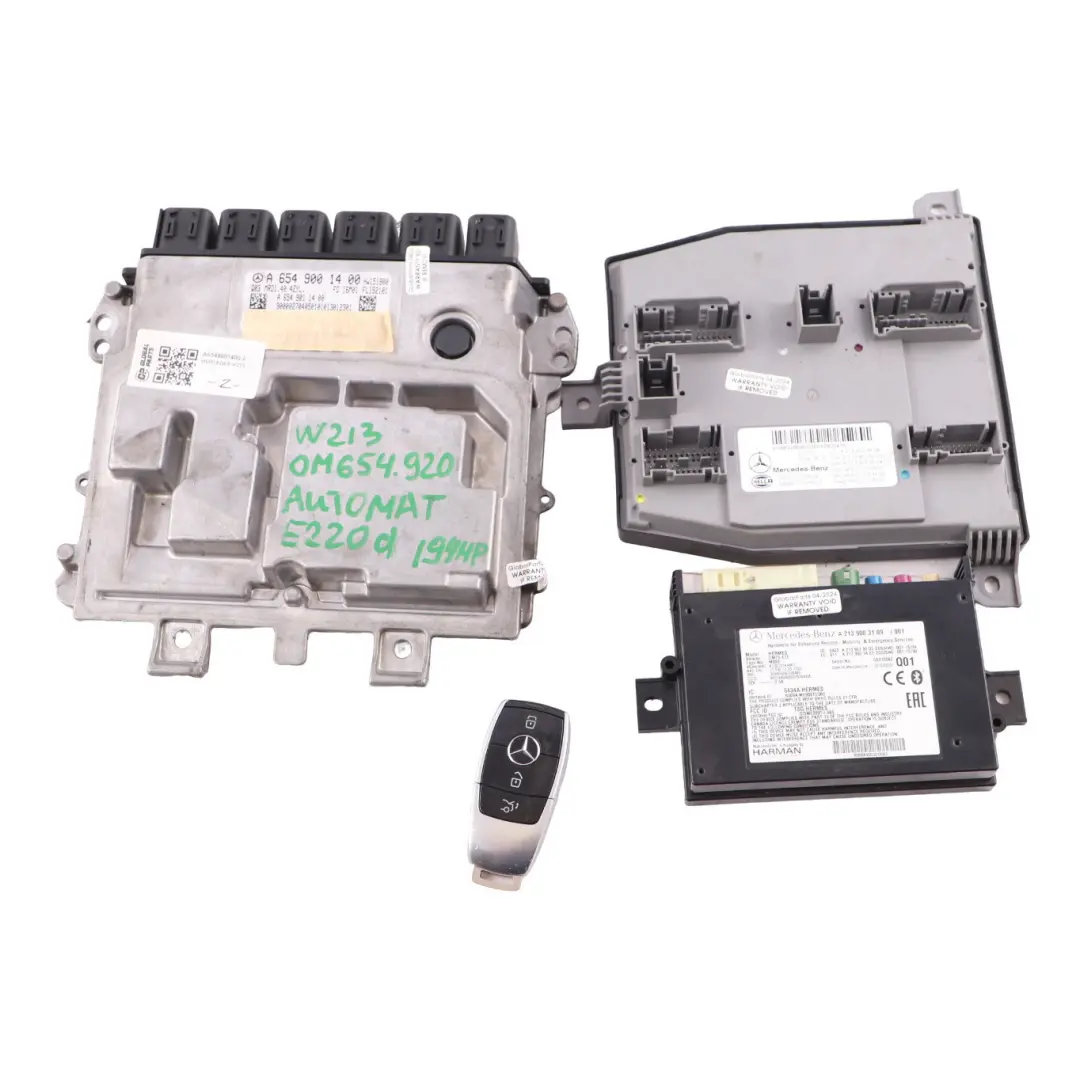 E220 CDI OM654 194HP Engine ECU Kit Key Lock Automatic to Mercedes W213 with Part number A6549001400 Mercedes W213 E220 CDI OM654 194HP Engine ECU Kit Key Lock Automatic - SKU A6549001400-2 - Part number A6549001400