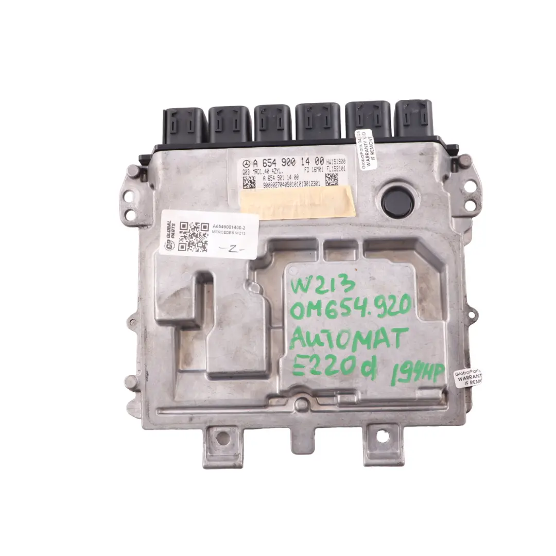 E220 CDI OM654 194HP Engine ECU Kit Key Lock Automatic to Mercedes W213 with Part number A6549001400 Mercedes W213 E220 CDI OM654 194HP Engine ECU Kit Key Lock Automatic - SKU A6549001400-2 - Part number A6549001400