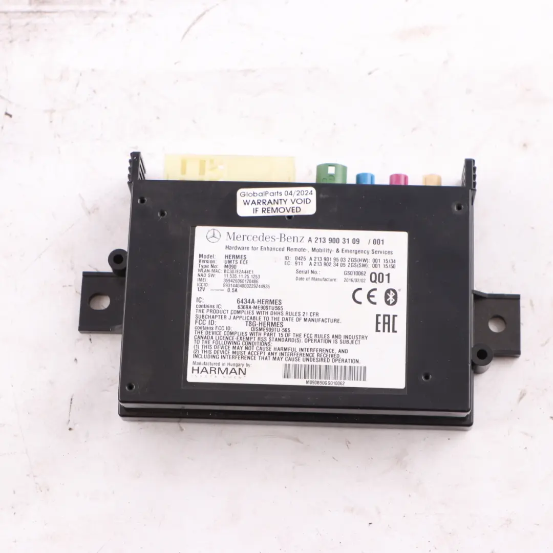 Mercedes W213 E220 CDI OM654 194HP Engine ECU Kit Key Lock Automatic - SKU A6549001400-2 - Part number A6549001400