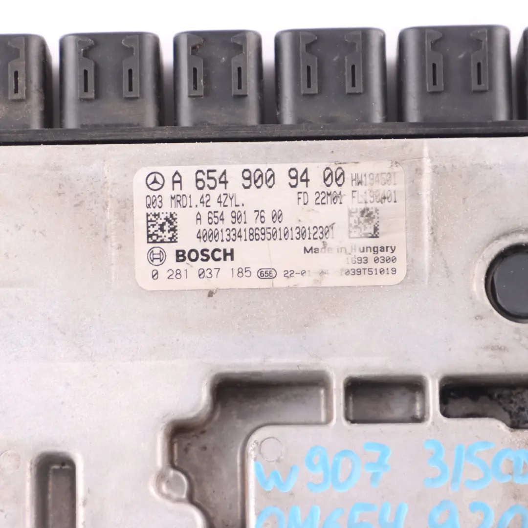 W907 315CDI OM654.920 Engine Unit Module ECU Kit Keys to Mercedes with Part number A6549009400 Mercedes W907 315CDI OM654.920 Engine Unit Module ECU Kit Keys - SKU A6549009400-2 - Part number A6549009400