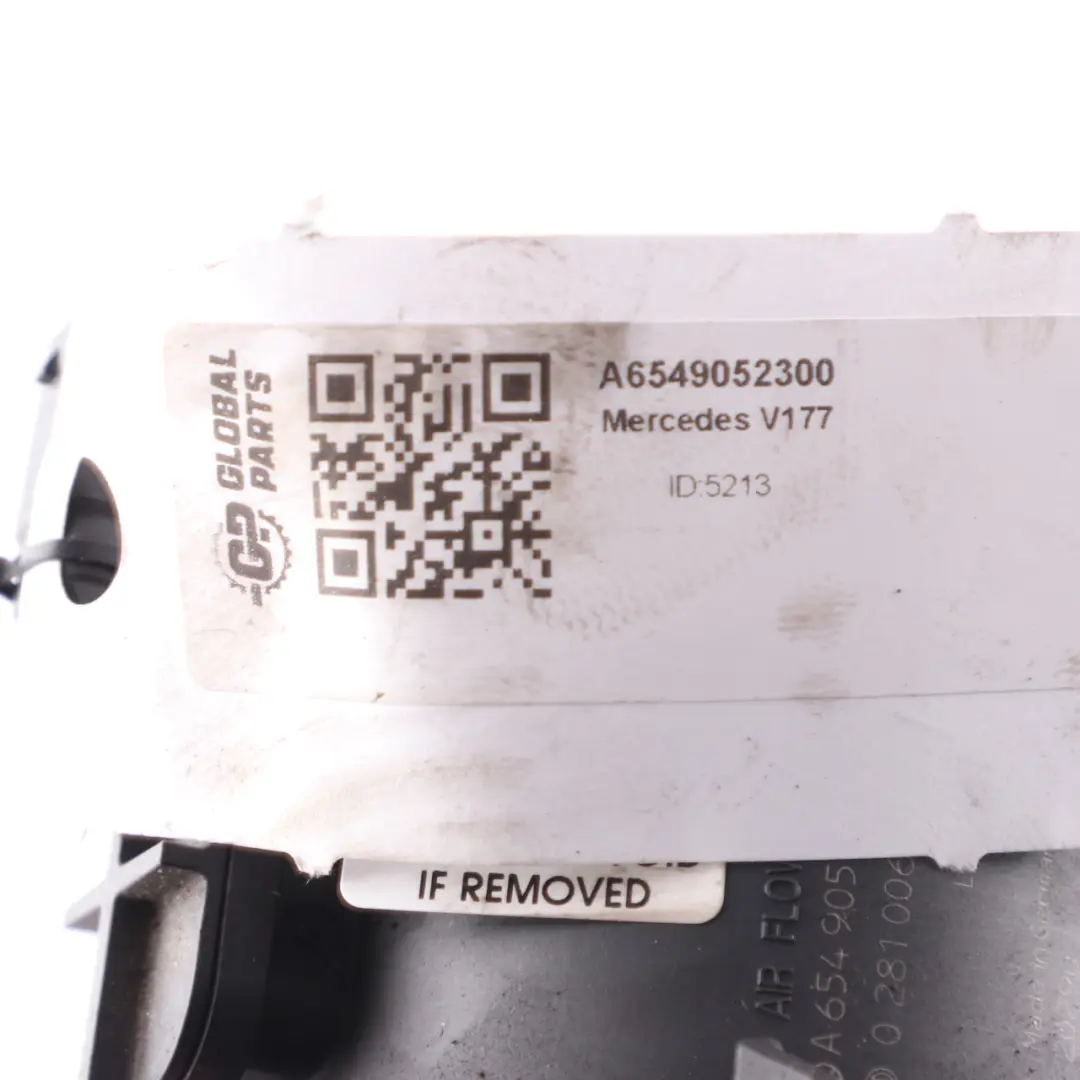 Flow Sensor Mass Meter Sensor to Mercedes C118 V177 W247 Air with Part number A6549052300 Mercedes C118 V177 W247 Air Flow Sensor Mass Meter Sensor - SKU A6549052300 - Part number A6549052300