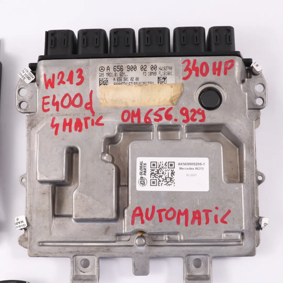 E400d OM656.929 Motor Control ECU Kit Automático para Mercedes W213 con número de pieza A6569000200 Mercedes W213 E400d OM656.929 Motor Control ECU Kit Automático - SKU A6569000200-1 - Número de pieza A6569000200