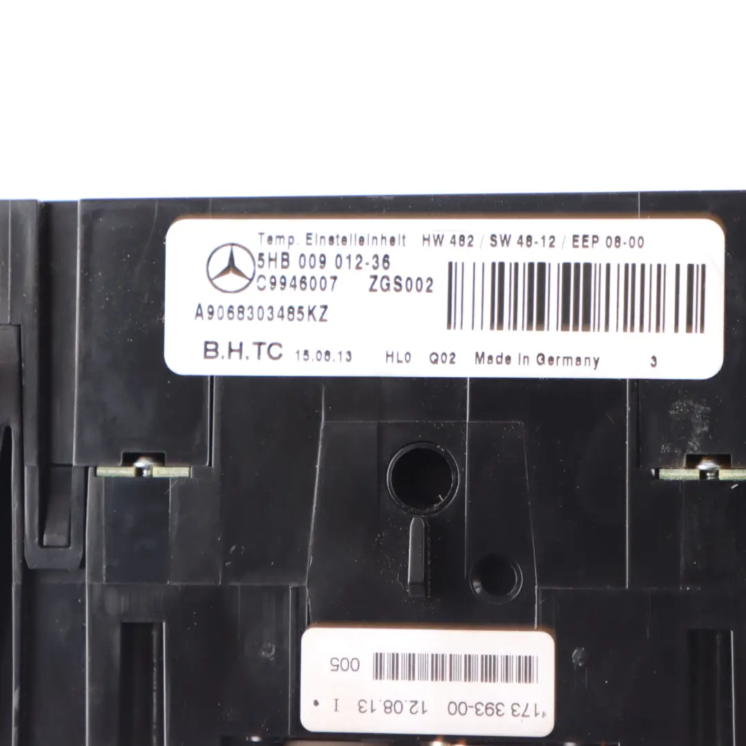 Mercedes Sprinter W906 Heater Climate Control A/C Unit Switch Panel - SKU RHD-A9068303485 - Part number A9068303485