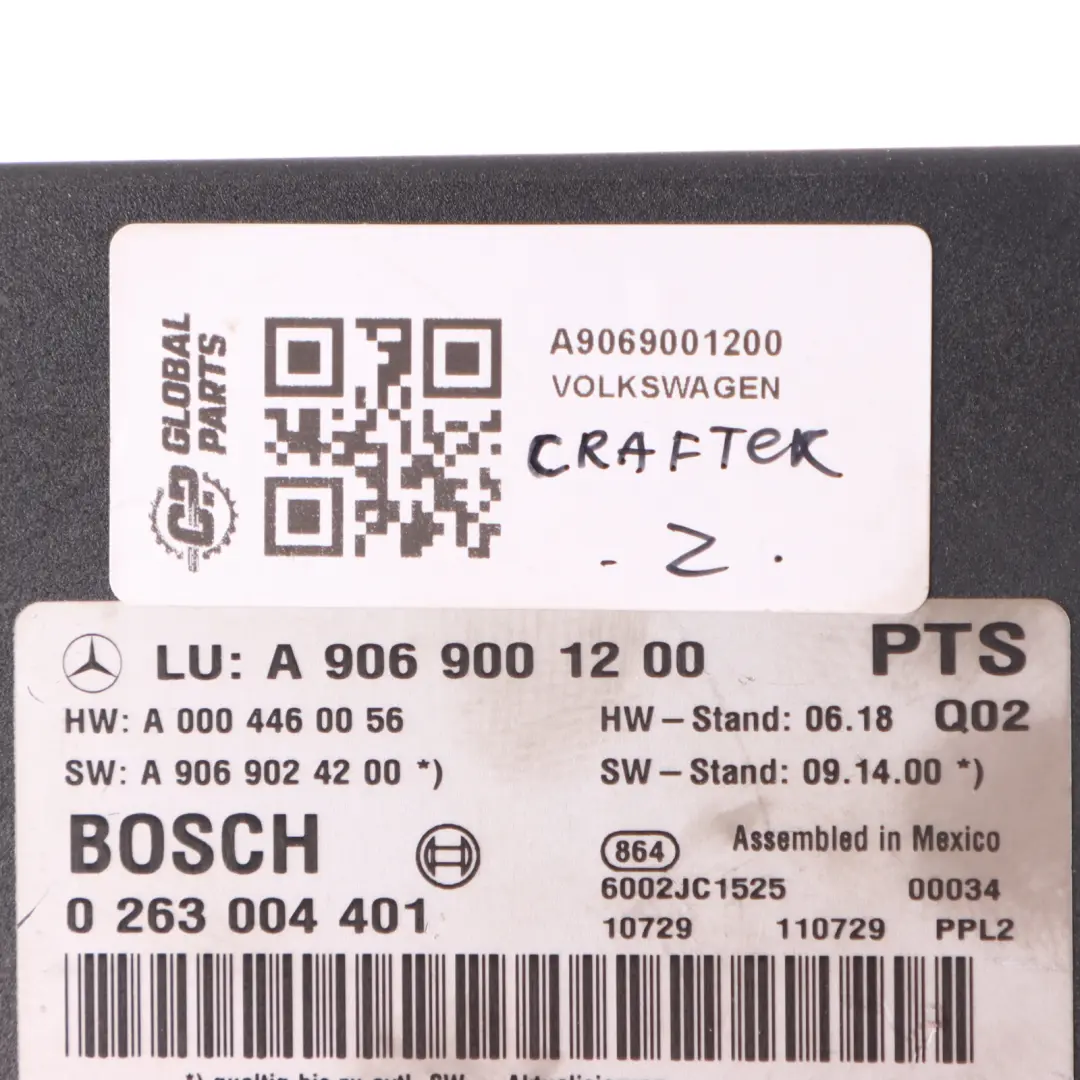 Mercedes W906 Capteur module l'unité contrôle de stationnement PDC - SKU A9069001200 - Numéro de pièce A9069001200