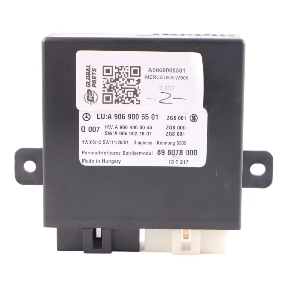 Central Lock Locking Control Unit Module ECU to Mercedes Sprinter W906 with Part number A9069005501 Mercedes Sprinter W906 Central Lock Locking Control Unit Module ECU - SKU A9069005501 - Part number A9069005501