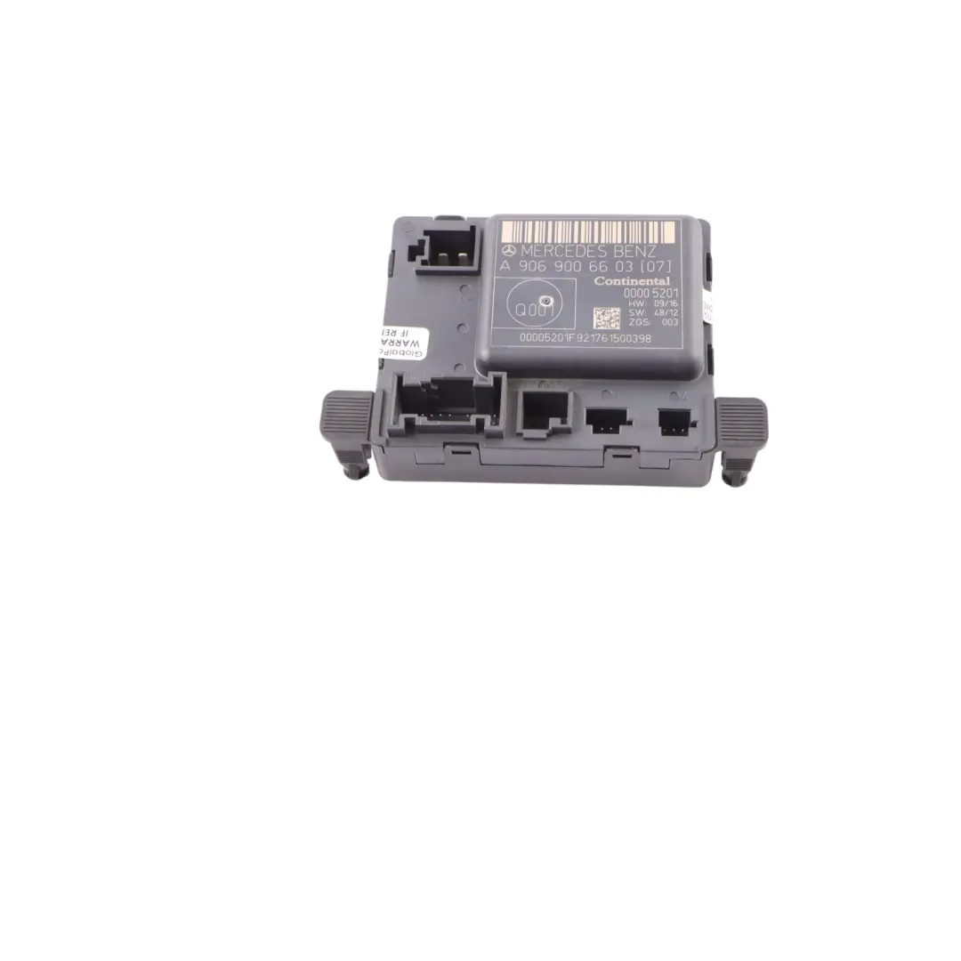 Modulo Centralina Porta Conducente ECU per Mercedes W906 con numero di parte A9069006603 Mercedes W906 Modulo Centralina Porta Conducente ECU - SKU A9069006603 - Numero di parte A9069006603