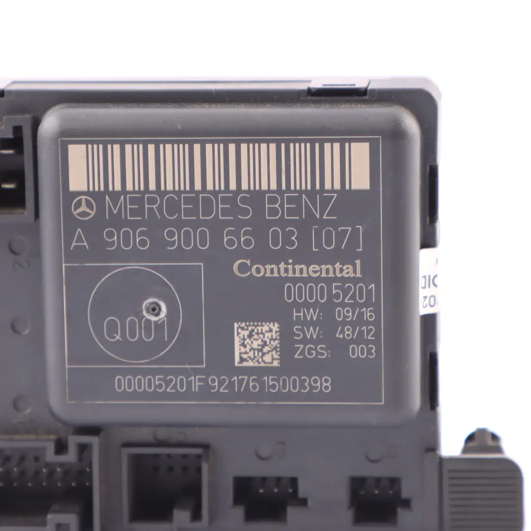 Conductor Puerta Control Unidad Módulo ECU para Mercedes W906 con número de pieza A9069006603 Mercedes W906 Conductor Puerta Control Unidad Módulo ECU - SKU A9069006603 - Número de pieza A9069006603