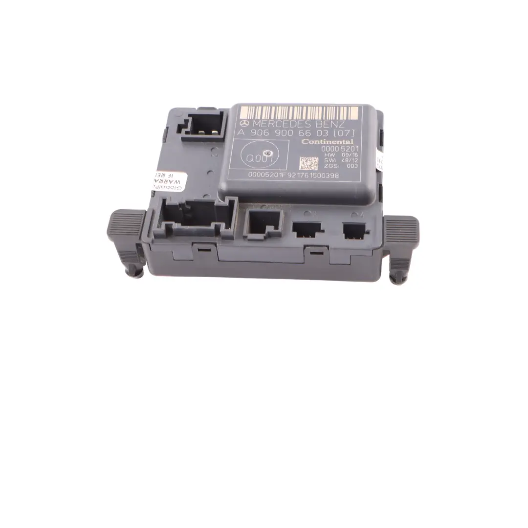 Modulo Centralina Porta Conducente ECU per Mercedes W906 con numero di parte A9069006603 Mercedes W906 Modulo Centralina Porta Conducente ECU - SKU A9069006603 - Numero di parte A9069006603