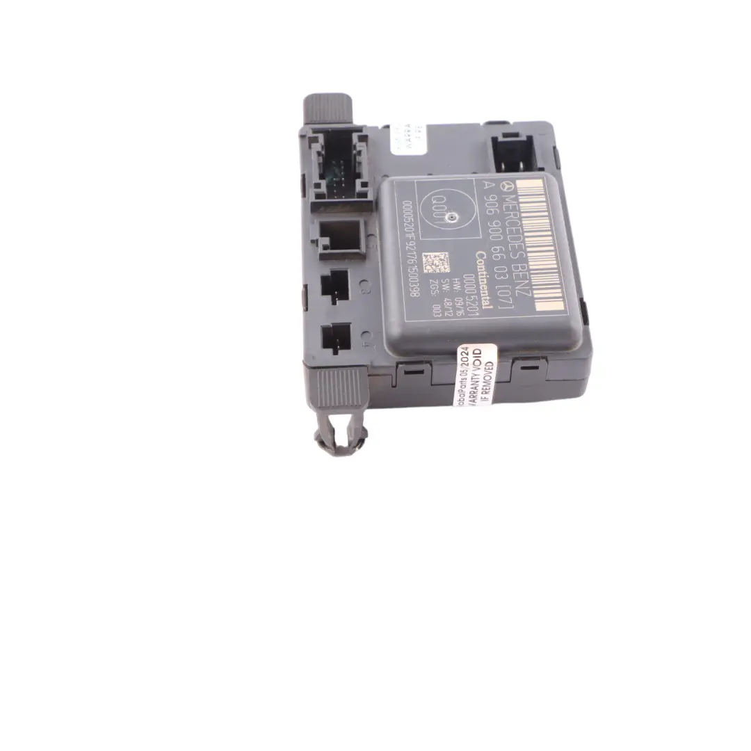 Conductor Puerta Control Unidad Módulo ECU para Mercedes W906 con número de pieza A9069006603 Mercedes W906 Conductor Puerta Control Unidad Módulo ECU - SKU A9069006603 - Número de pieza A9069006603