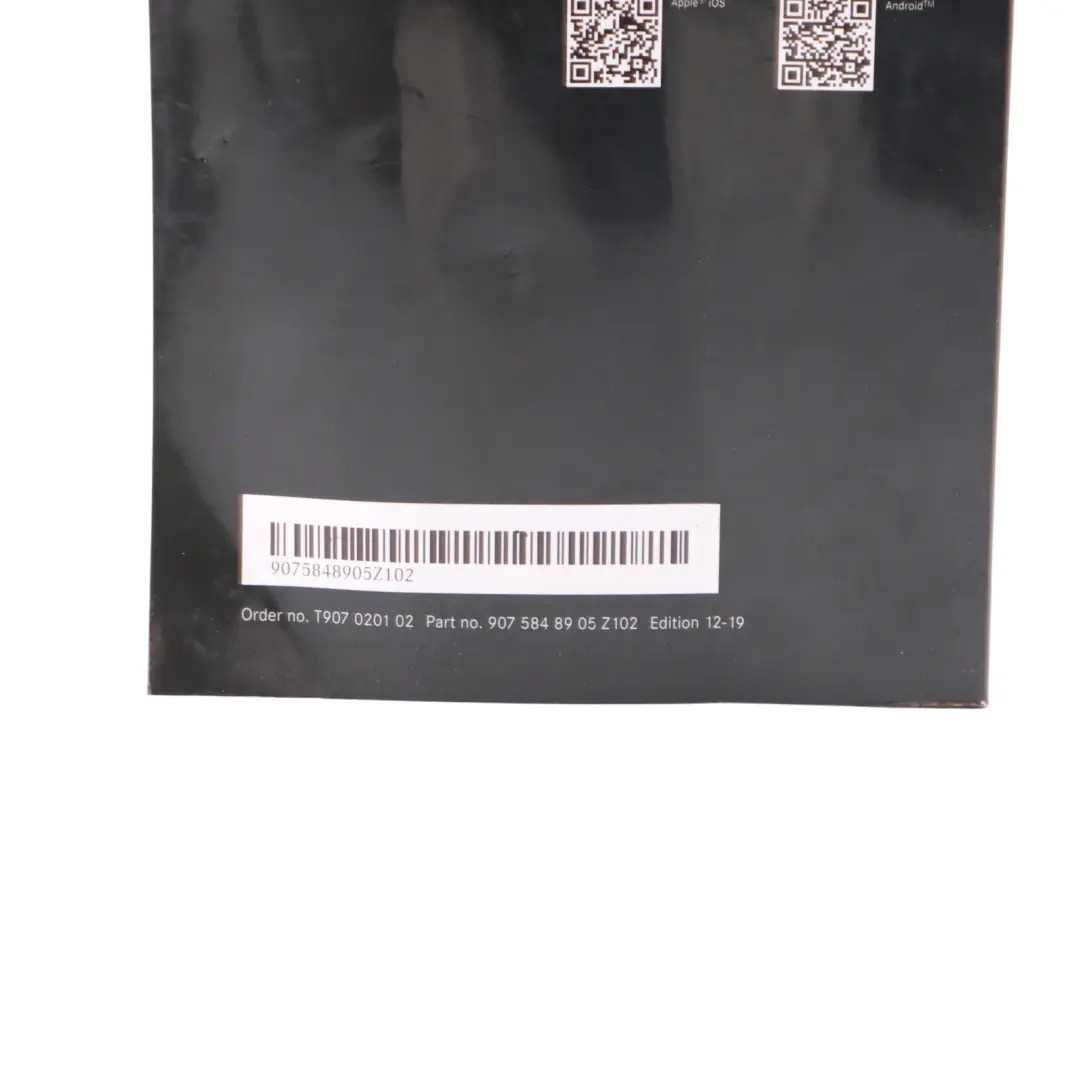Mercedes Sprinter W907 W910 Owner's Handbook Operating Instruction - SKU A9075848905 - Part number A9075848905
