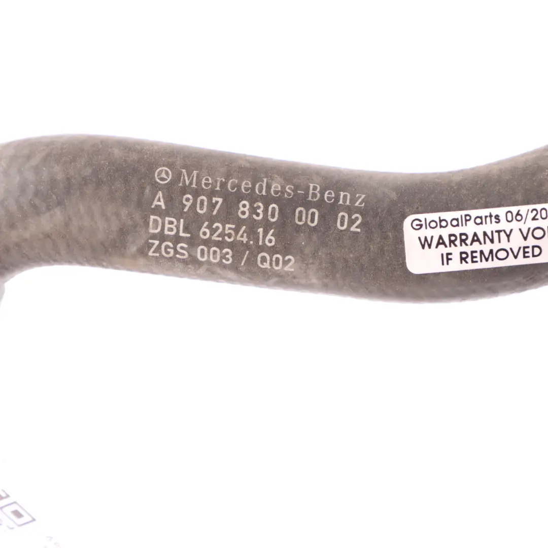 W907 Heating Water Line Hose Pipe to Mercedes with Part number A9078300002 Mercedes W907 Heating Water Line Hose Pipe - SKU A9078300002 - Part number A9078300002