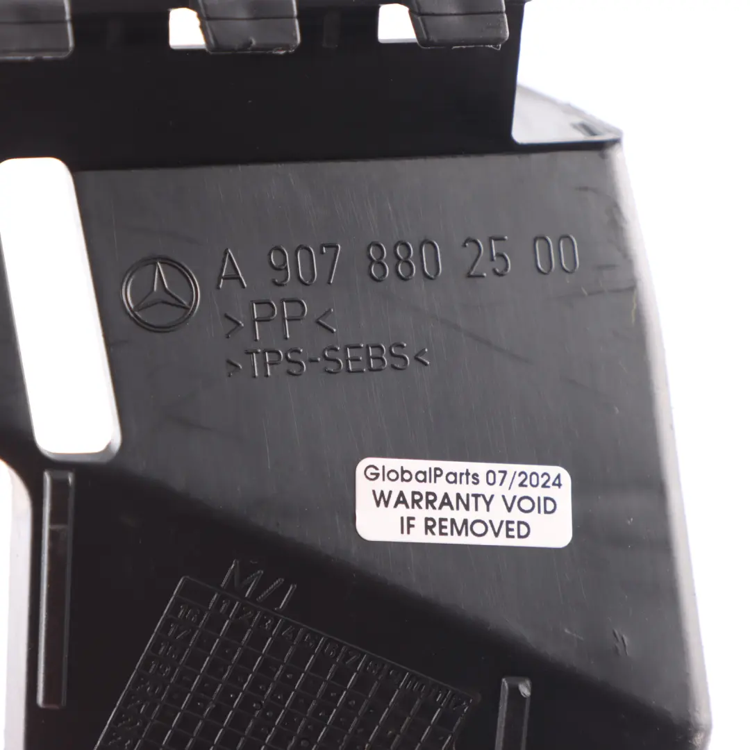 Mercedes W907 Staffa supporto coperchio console montaggio destro - SKU A9078802500 - Numero di parte A9078802500