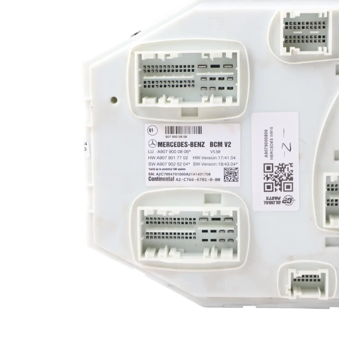 W907 W910 Unité module contrôle carrosserie SAM pour Mercedes Sprinter à propos du numéro de pièce A9079000806 Mercedes Sprinter W907 W910 Unité module contrôle carrosserie SAM - SKU A9079000806 - Numéro de pièce A9079000806