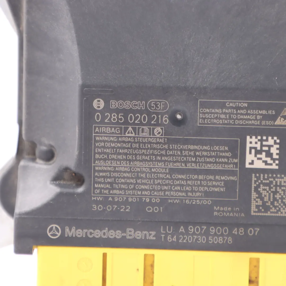 Mercedes W907 W910 Unité de contrôle du module d'air ECU A2139008828 - SKU A9079004807 - Numéro de pièce A9079004807