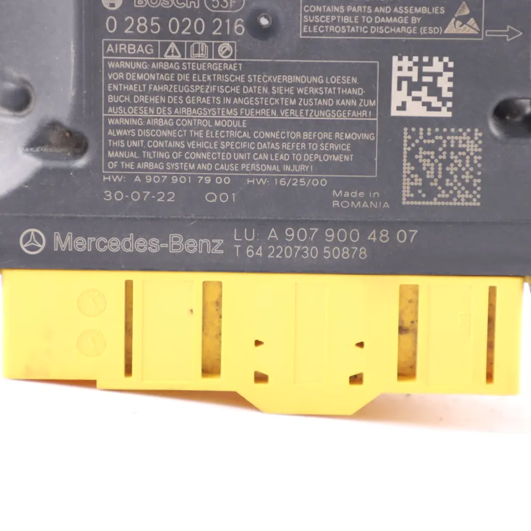 Mercedes W907 W910 Unité de contrôle du module d'air ECU A2139008828 - SKU A9079004807 - Numéro de pièce A9079004807