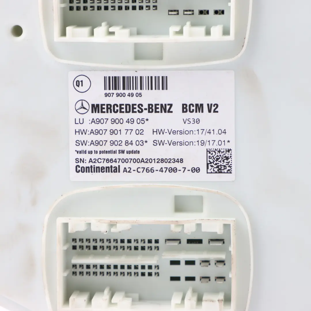 W907 Body Control Module Unit to Mercedes with Part number A9079004905 Mercedes W907 Body Control Module Unit - SKU A9079004905 - Part number A9079004905
