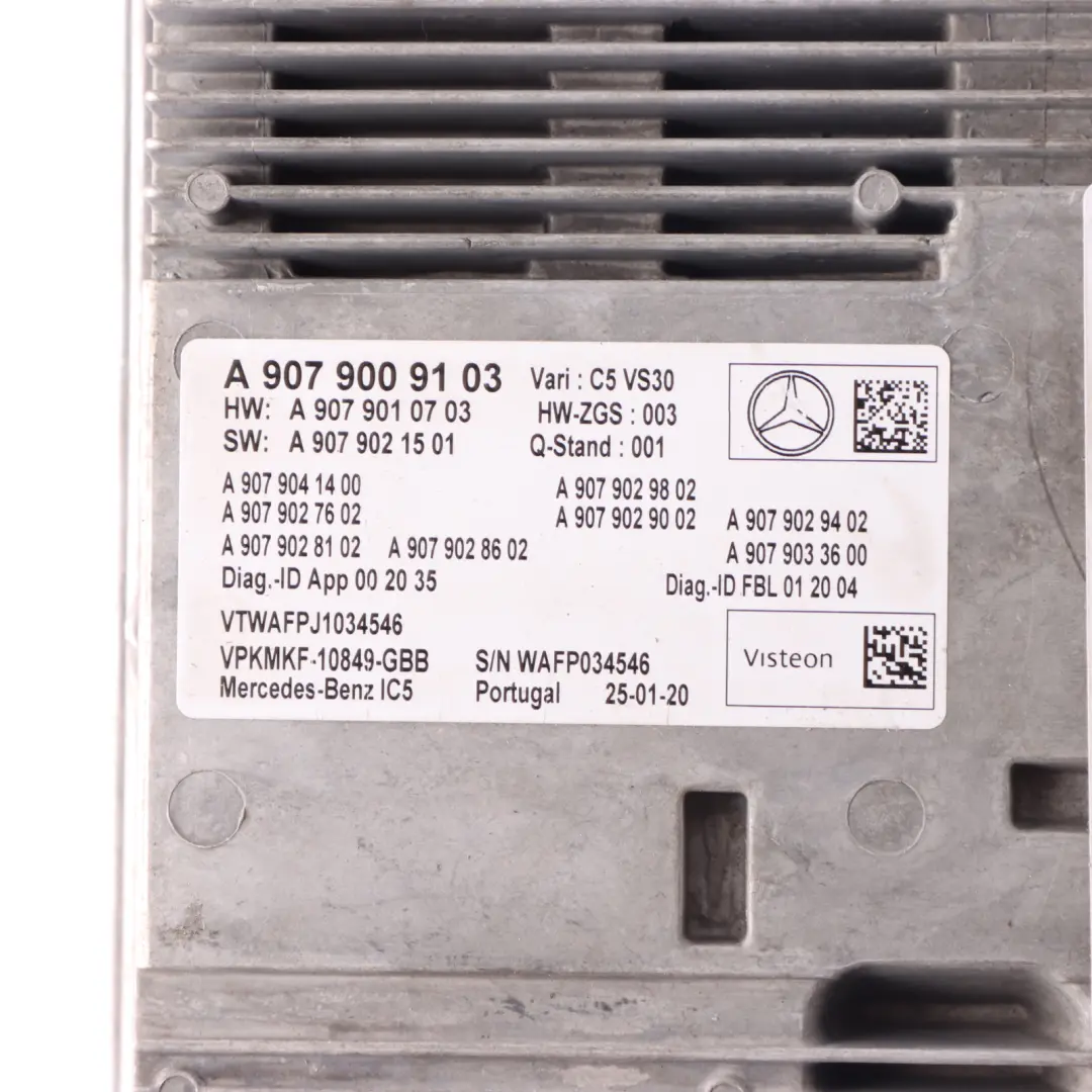 W907 CD Stereo Radio Head Player Unit to Mercedes with Part number A9079009103 Mercedes W907 CD Stereo Radio Head Player Unit - SKU A9079009103 - Part number A9079009103