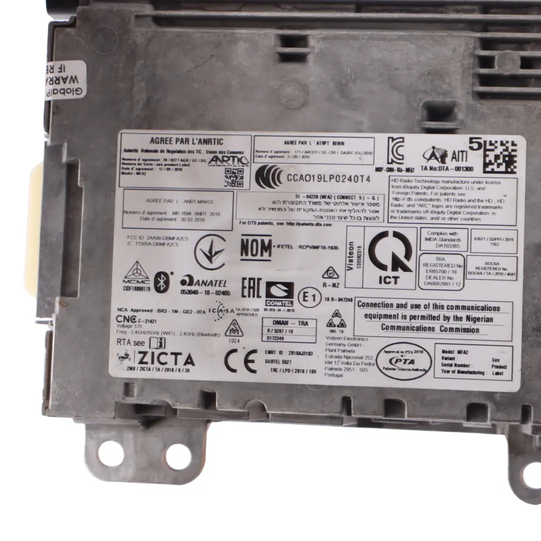 W907 CD Stereo Radio Head Player Unit Mercedes - SKU A9079009103 - Part number A9079009103
