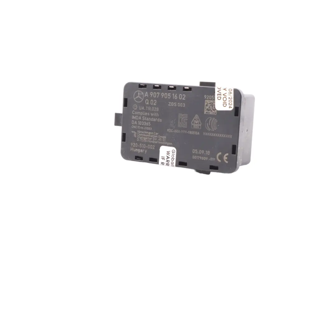 W907 Antena Aérea Amplificador Unidad De Control Módulo para Mercedes con número de pieza A9079051602 Mercedes W907 Antena Aérea Amplificador Unidad De Control Módulo - SKU A9079051602 - Número de pieza A9079051602