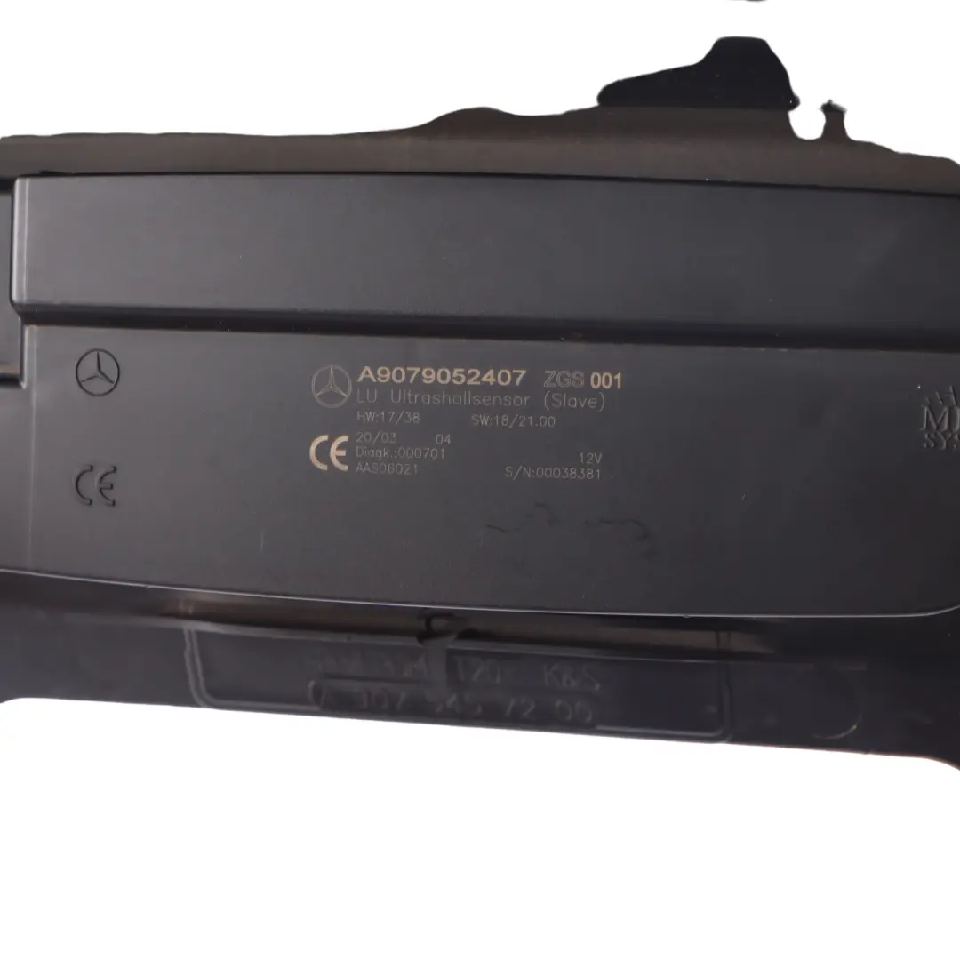 Mercedes Sprinter W907 W910 Interior Proteción Trasera Sensor Alarma - SKU A9079052407 - Número de pieza A9079052407