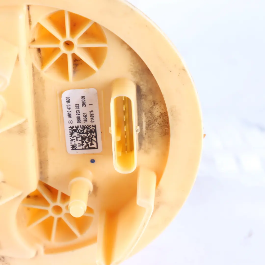 Pump Sender Unit to Mercedes W910 Fuel Tank with Part number A9104701800 Mercedes W910 Fuel Tank Pump Sender Unit - SKU A9104701800 - Part number A9104701800