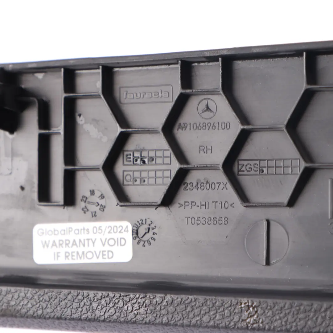 Mercedes Sprinter W907 W910 Dashboard Trim Panel Cover Right O/S - SKU A9106896100 - Part number A9106896100